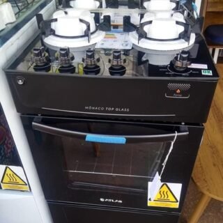 [MAGAZINE] Fogão 4 Bocas Mesa de Vidro Atlas Preto – Acendimento Automático Mônaco Top Glass