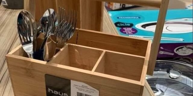 [MAGAZINE] Porta Talheres de Bambu Haus