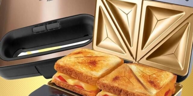 [MAGAZINE] Sanduicheira Philco Maxx Gold PGR22G – Dourada e Preta 750W SÓ 110V