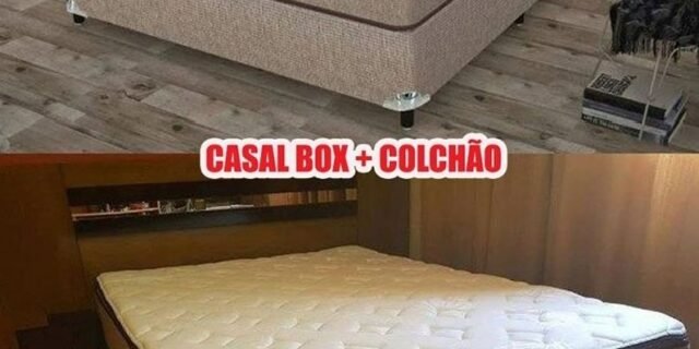 [MAGAZINE] Cama Box Casal (Box + Colchão) Plumatex Molas – 65cm de Altura Ópus