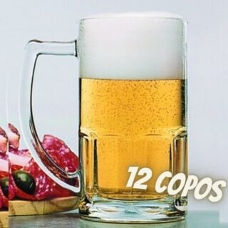 [SUBMARINO] Conjunto Caneca Cerveja Bristol 340ml 12 Peças – Nadir