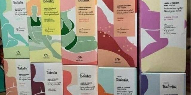 [NATURA] Sabonete em Barra Puro Vegetal Tododia 5 unidades de 90g