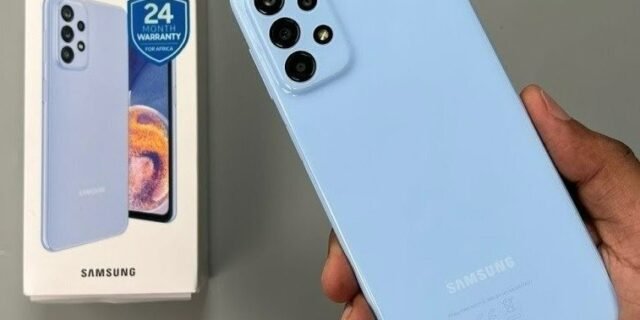 [PONTO] Smartphone Samsung Galaxy A23 128GB, 4GB RAM, Tela Infinita 6.6″, Câmera Traseira Quádrupla, Bateria de 5000mAh, Dual Chip e Octa Core