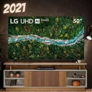 Smart TV 50″ LG 4K UHD 50UP7750 WiFi, Bluetooth, HDR, Inteligência Artificial ThinQ, Google, Alexa e Smart Magic – 2021