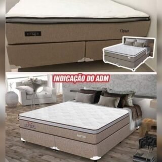 [MAGAZINE] Cama Box Queen (Box + Colchão) Plumatex – Mola 65cm de Altura Ópus