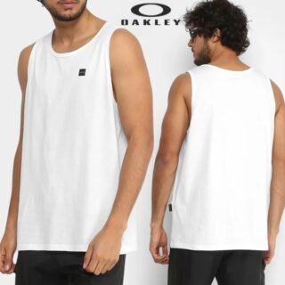 [NETSHOES] Regata Oakley Patch 2.0 Tank Masculina – Branco