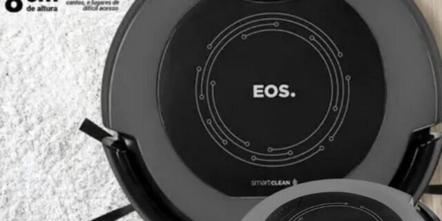 Robô Aspirador de Pó eos Smart Clean Ear01T Titanium Bivolt