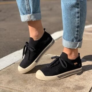 Tênis Anacapri Alê Knit Feminino – Preto