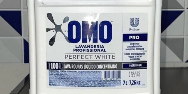 Sabão Líquido Omo Lavanderia Profissional Perfect White 7L – 1 Unidade