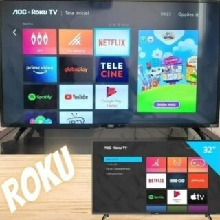 Smart TV Led 32″ AOC ROKU S5195/78G, HD HDMI USB e Wi-Fi Integrado