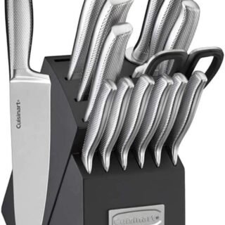 [AMAZON] C77SS-15PG 15 peças Conjunto de blocos de talheres de aço inoxidável alemão