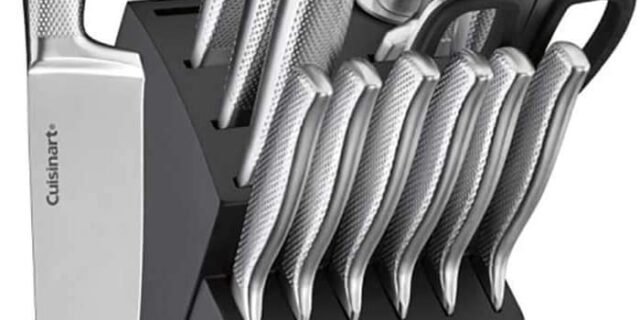 [AMAZON] C77SS-15PG 15 peças Conjunto de blocos de talheres de aço inoxidável alemão