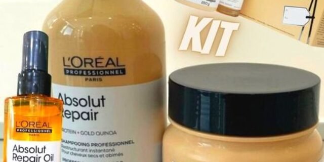 LOréal Professionnel Absolut Repair Trio Kit – Shampoo + Máscara + Óleo