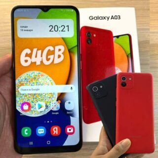 Smartphone Samsung Galaxy A03, 64GB, 4GB RAM, Dual Chip Tela Infinita de 6.5″