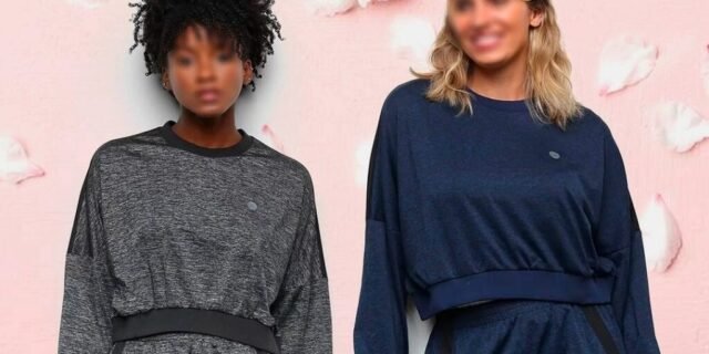 [NETSHOES] Blusa Olympikus Melange Manga Longa Feminina