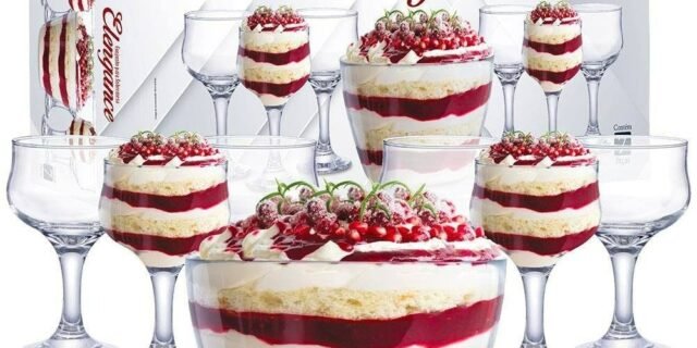 Conjunto para Sobremesa Ruvolo Elegance em Vidro – 7 Peças