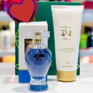Combo Presente Dia dos Namorados Botica 214 Verano en Firenze Floral Frutal: Eau de Parfum 75ml + Creme Acetinado 200g + Caixa de Presente