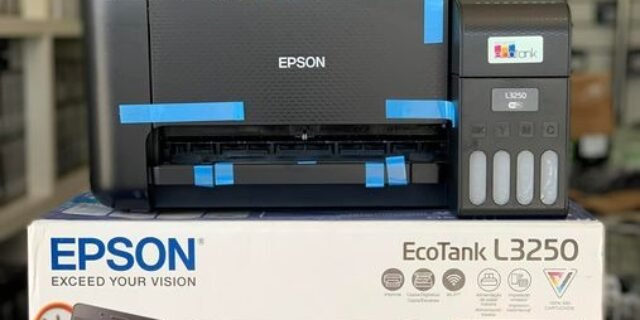 Multifuncional Epson EcoTank L3250 – Tanque de Tinta Colorida, Wi-Fi Direct, USB, Bivolt