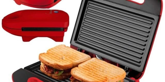 Sanduicheira MiniGrill Easy Meal SAN231 Vermelho Cadence -127V