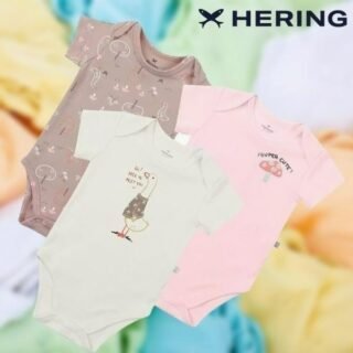 Kit Com 3 Bodies Bebê Unissex Manga Curta – hering