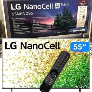 Smart TV 55″ LG 4K NanoCell 55NANO85 120 Hz, FreeSync2, HDMI 2.1, Inteligência Artificial ThinQ, Google, Alexa e Smart Magic – 2021