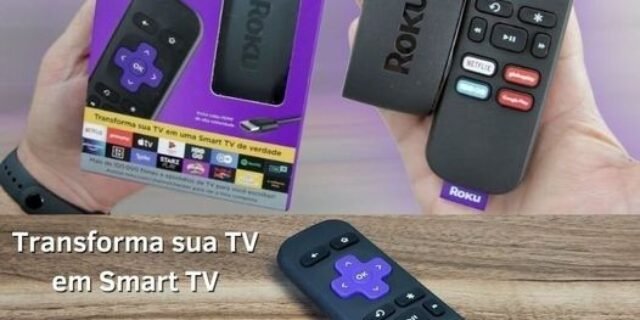 Roku Express Streaming Player Full HD – com Controle Remoto e Cabo HDMI