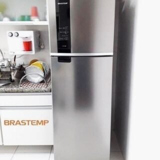 Geladeira/Refrigerador Brastemp Frost Free Evox – Duplex 400L BRM54 HKANA