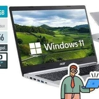 Notebook Acer Core i3-10110U 4GB 256GB SSD Tela Full HD 15.6” Windows 11 Aspire 5 A515-54-33EN