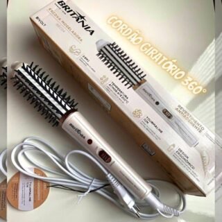 Escova Modeladora Britânia BEC04 – Turmalina com Íons 60W 1 Velocidade