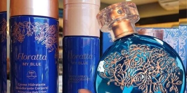 Combo Floratta My Blue: Loção Corporal 200ml + Body Spray 100ml + Desodorante Colônia 75ml