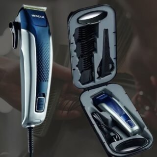 Máquina de Cortar Cabelo Mondial Titanium Power – CR-09M 4 Níveis de Altura 1 Velocidade com Maleta