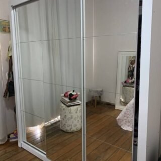 Guarda-Roupa Casal com Espelho 3 Portas Flórida