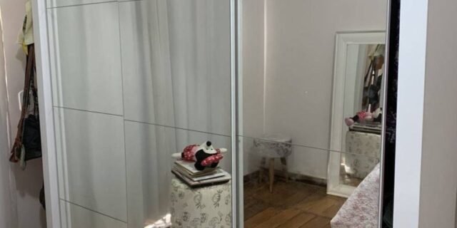 Guarda-Roupa Casal com Espelho 3 Portas Flórida