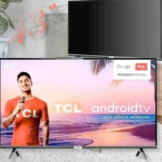 Android Tv Led 43″ Tcl 43s6500 Bluetooth, Controle Remoto Com Comando De Voz E Google Assistant