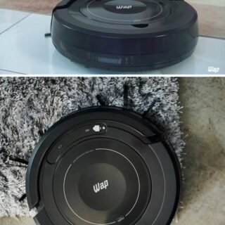 Aspirador de Pó Robô WAP ROBOT W100 Bivolt Automático 3 em 1 Varre Aspira e Passa Pano MOP para Limpeza