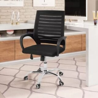 Cadeira de Escritório Giratória Diretor DIR-001 – Preta AC Comercial