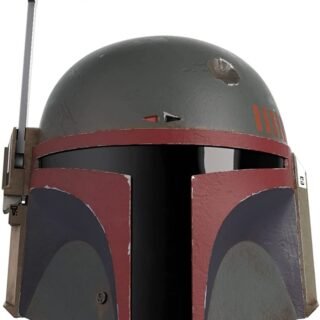STAR WARS The Black Series Boba Fett (Nova Armadura) Capacete Eletrônico Detalhado – F5281 – Hasbro, Preto
