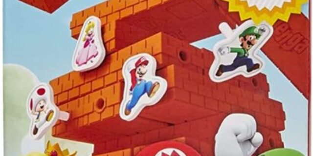 Jenga Super Mario – Jogo de Empilhar Blocos, para Crianças Acima de 8 Anos – E9487 – Hasbro – Exclusivo Amazon