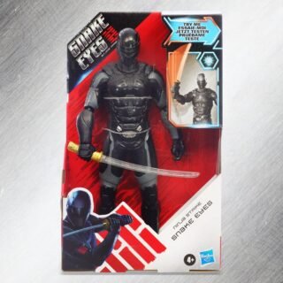 GI Joe, Boneco Snake Eyes: Origins Ninja Strike, Figura de 30 cm – Snake Eyes – E8348 – Hasbro, Preto, cinza e branco