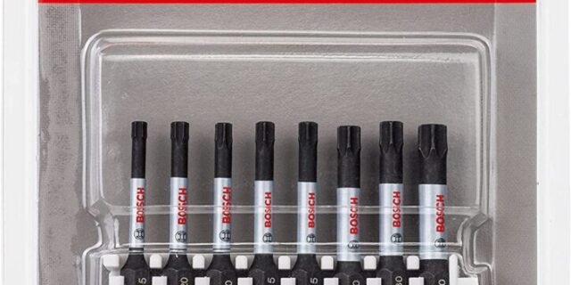 Jogo de pontas para parafusar Bosch Torx impact control 50mm com 8 peças