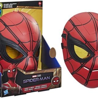 Acessório Marvel Máscara Luminosa Spider Man – F0234 – Hasbro, Vermelho e preto
