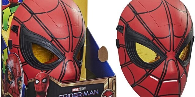 Acessório Marvel Máscara Luminosa Spider Man – F0234 – Hasbro, Vermelho e preto