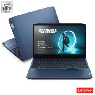 Notebook Gamer LENOVO GAMING3i Intel®Core™i5 Placa NVIDIAGTX1650, 8GB-256GBSSD-Linux, Tela 15.6″ – 82CGS00100