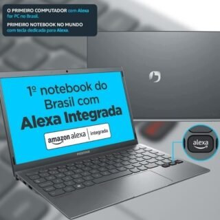 Notebook Positivo Motion C4120F-AX Intel Celeron Dual Core 4GB 120GB SSD 14″ HD Windows 11 Home – Cinza – com tecla Alexa integrada e Inclui Microsoft 365