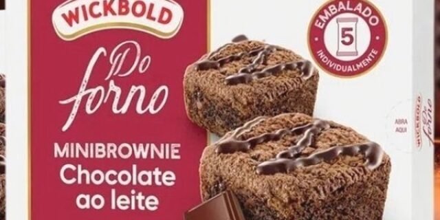 Kit Minibrownie Chocolate ao Leite Pack Wickbold 150g – 5 Unidades