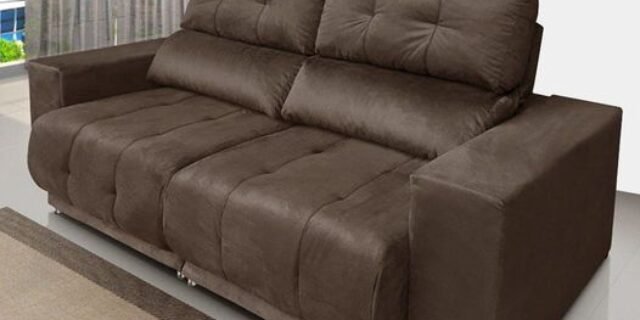 Sofá Retrátil Reclinável 1,98m Cama Istambul Mamflex