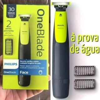 Aparador de Pelos Philips Oneblade QP2510/15 Bivolt – Verde e Cinza