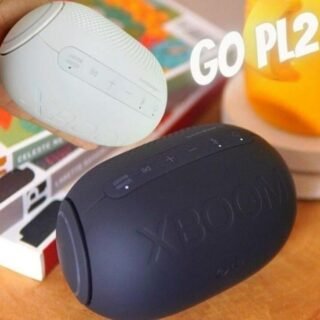 Caixa de Som Portátil LG Xboom Go PL2 Meridian, Bluetooth, 10 Horas Bateria, IPX5, Comando de Voz, Branco – 5W