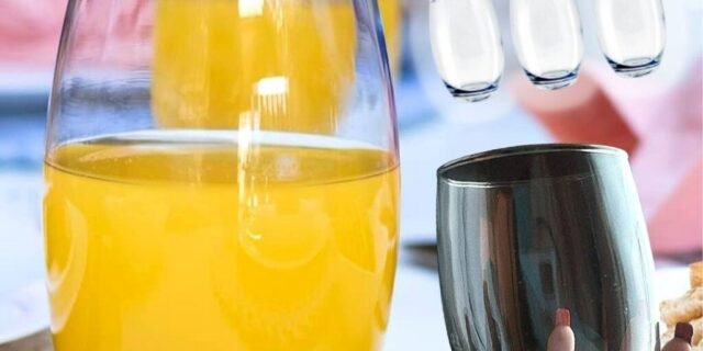 6 Copo Vidro Bellagio Redondo 450ml Grande Mesa Transparente