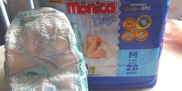 Fralda Turma da Monica Baby Jumbo 28 Unidades, Turma da Mônica Baby, Azul, Médio